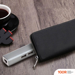 Хаб / Док-станция USBTOP USB2.0 - 3X USB2.0 - RJ45 (100 МБИТ/С) (8394)