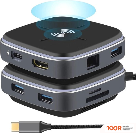 Хаб / Док-станция USBTOP USB-C MULTIFUNCTIONAL HUB (8393)