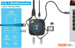 Хаб / Док-станция USBTOP USB-C MULTIFUNCTIONAL HUB (8393)