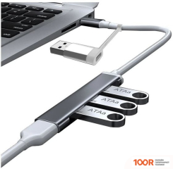 Хаб / Док-станция USBTOP USB TYPE-C/USB TYPE-A - 4XUSB TYPE-A 556653 (8391)
