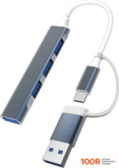 Хаб / Док-станция USBTOP USB TYPE-C/USB TYPE-A - 4XUSB TYPE-A 556653 (8391)
