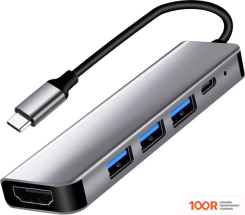 Хаб / Док-станция USBTOP USB TYPE-C - HDMI/USB TYPE-A/USB TYPE-C (8390)