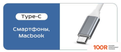 Хаб / Док-станция USBTOP USB TYPE-C - 4XUSB TYPE-A 556275 (8388)