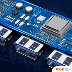 Хаб / Док-станция USBTOP USB TYPE-A/USB TYPE-C - 4XUSB TYPE-A 556711 (8384)