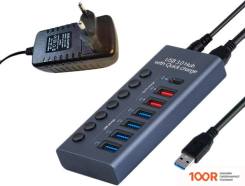 Хаб / Док-станция USBTOP USB TYPE-A - 6XUSB TYPE-A 556947 (8380)