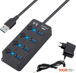 Хаб / Док-станция USBTOP USB TYPE-A - 4XUSB TYPE-A MOD01 556945 (8378)