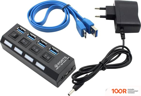 Хаб / Док-станция USBTOP USB TYPE-A - 4XUSB TYPE-A 556520 (8377)