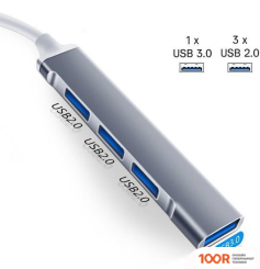 Хаб / Док-станция USBTOP USB TYPE-A - 4XUSB TYPE-A 556371 (8375)