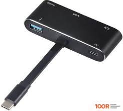 Хаб / Док-станция USBTOP 5IN1 USB3.1 TYPE-C - HDMI/2X USB3.0/USB-C/RJ45 (1000 MBPS) (8372)