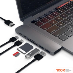 Хаб / Док-станция USBTOP 2XUSB3.1 TYPE-C - 2XUSB3.0/2XTYPE-C/HDMI/TF/SD (8370)
