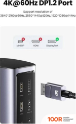 Хаб / Док-станция Ugreen USB C TRIPLE DISPLAY DOCKING STATION 12-IN-1 90325 (8369)