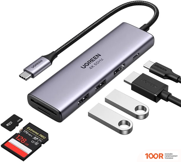 Хаб / Док-станция Ugreen CM511 60384 (8355)