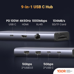 Хаб / Док-станция Ugreen CM498 15375 (8345)