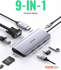 Хаб / Док-станция Ugreen CM179 40873 (8311)
