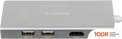 Хаб / Док-станция SunWind SW-DS035-S (8293)