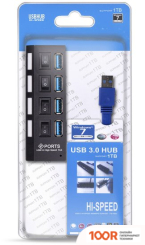 Хаб / Док-станция SmartBuy SBHA-7304-B (8283)