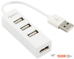 Хаб / Док-станция SBOX H-204 (БЕЛЫЙ) (8267)