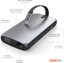 Хаб / Док-станция Satechi USB-C ON-THE-GO MULTIPORT ADAPTER ST-UCMBAM (8263)
