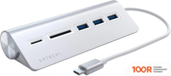 Хаб / Док-станция Satechi USB-C COMBO HUB ST-TCHCRS (СЕРЕБРИСТЫЙ) (8260)