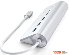 Хаб / Док-станция Satechi USB-C COMBO HUB ST-TCHCRS (СЕРЕБРИСТЫЙ) (8260)
