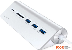 Хаб / Док-станция Satechi USB-C COMBO HUB ST-TCHCRS (СЕРЕБРИСТЫЙ) (8260)