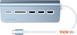 Хаб / Док-станция Satechi USB-C COMBO HUB ST-TCHCRB (ГОЛУБОЙ) (8258)
