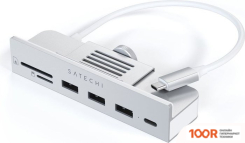 Хаб / Док-станция Satechi USB-C CLAMP HUB ST-UCICHS (СЕРЕБРИСТЫЙ) (8257)