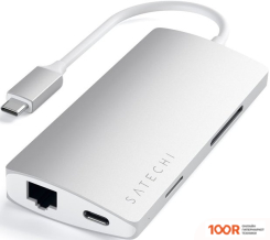Хаб / Док-станция Satechi TYPE-C MULTI-PORT ADAPTER 4K WITH ETHERNET V2 ST-TCMA2S (8253)