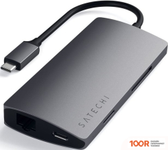 Хаб / Док-станция Satechi TYPE-C MULTI-PORT ADAPTER 4K WITH ETHERNET V2 ST-TCMA2M (8252)