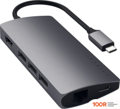 Хаб / Док-станция Satechi TYPE-C MULTI-PORT ADAPTER 4K WITH ETHERNET V2 ST-TCMA2M (8252)