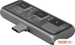 Хаб / Док-станция Satechi MOBILE XR HUB WITH MICROSD READER ST-HXRSDM (СЕРЫЙ) (8216)