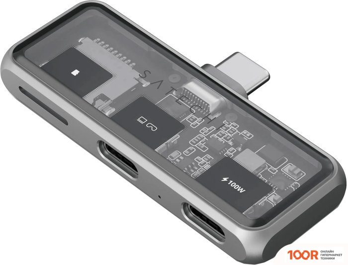 Хаб / Док-станция Satechi MOBILE XR HUB WITH MICROSD READER ST-HXRSDM (СЕРЫЙ) (8216)