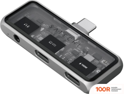 Хаб / Док-станция Satechi MOBILE XR HUB WITH AUDIO ST-HXRAJM (СЕРЫЙ) (8215)