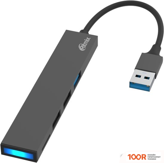 Хаб / Док-станция Ritmix CR-4315 METAL (8206)