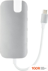 Хаб / Док-станция Red Line MULTIPORT 8 IN 1 (СЕРЫЙ) (8195)