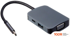 Хаб / Док-станция Perfeo USB TYPE-C 4IN1 PF-TYPE-C-10 (8177)