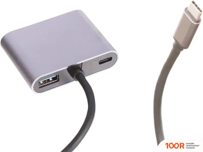 Хаб / Док-станция Perfeo USB TYPE-C 4IN1 PF-TYPE-C-10 (8177)