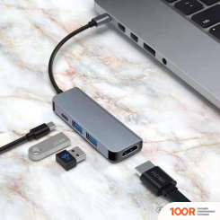 Хаб / Док-станция KS-IS KS-505 (8118)