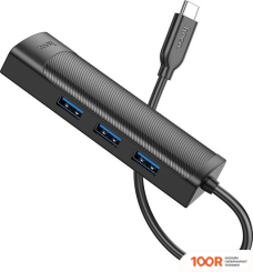 Хаб / Док-станция Hoco HB42 USB TYPE-C (3 X USB 3.2 GEN1, 0.2 М) (8091)
