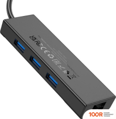 Хаб / Док-станция Hoco HB42 USB TYPE-C (3 X USB 3.2 GEN1, 0.2 М) (8091)