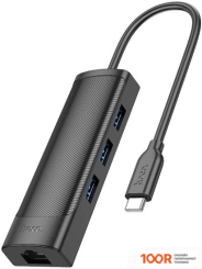 Хаб / Док-станция Hoco HB42 USB TYPE-C (3 X USB 3.2 GEN1, 0.2 М) (8091)