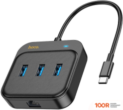 Хаб / Док-станция Hoco HB35 USB TYPE-C (3 X USB 3.2 GEN1, 0.2 М) (8085)