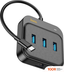 Хаб / Док-станция Hoco HB35 USB TYPE-C (3 X USB 3.2 GEN1, 0.2 М) (8085)