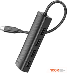 Хаб / Док-станция Hoco HB31 USB TYPE-C (4 X USB 2.0, 0.2 М) (8077)
