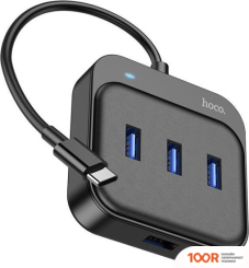 Хаб / Док-станция Hoco HB31 USB TYPE-C (1 X USB 3.2 GEN1/3 X USB 2.0, 0.2 М) (8076)