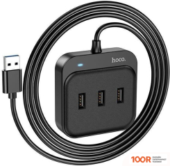 Хаб / Док-станция Hoco HB31 USB TYPE-A (4 X USB 3.2 GEN1, 1.2 М) (8075)