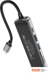 Хаб / Док-станция Hoco HB24 (8061)