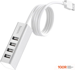 Хаб / Док-станция Hoco HB1 (СЕРЕБРИСТЫЙ) (8055)