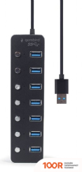 Хаб / Док-станция Gembird UHB-U3P7P-01 (8021)