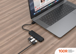 Хаб / Док-станция Gembird UHB-U3P4P-02 (8020)